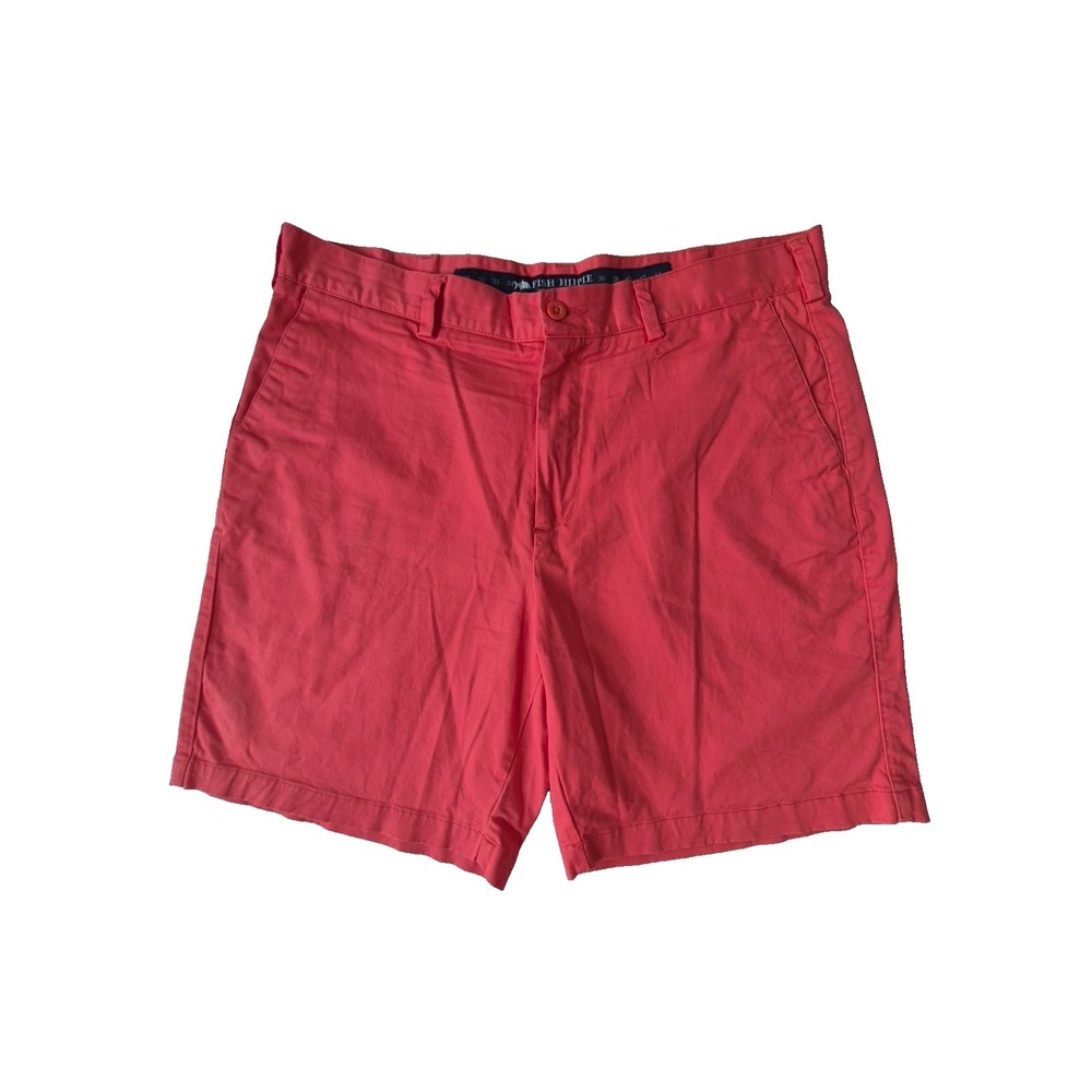 Fish Hippie Drift Short‎ Coral Pink Chino Shorts Men's Size 35 Cotton Blend